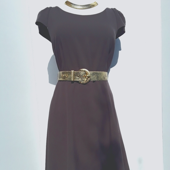 Andrew Marc Dresses & Skirts - ANDREW MARC NY CAP SLEEVE FIT/FLARE DRESS SZ 12